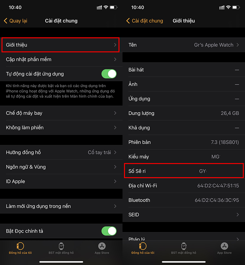 kiểm tra bảo hành