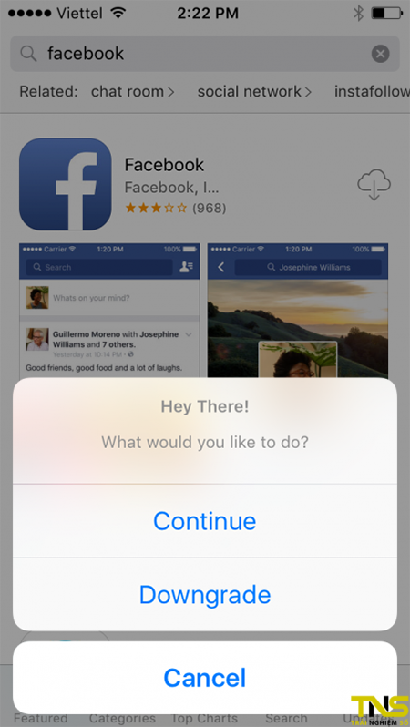 Cài đặt ứng dụng phiên bản cũ cho các máy iOS thấp 1 IOS