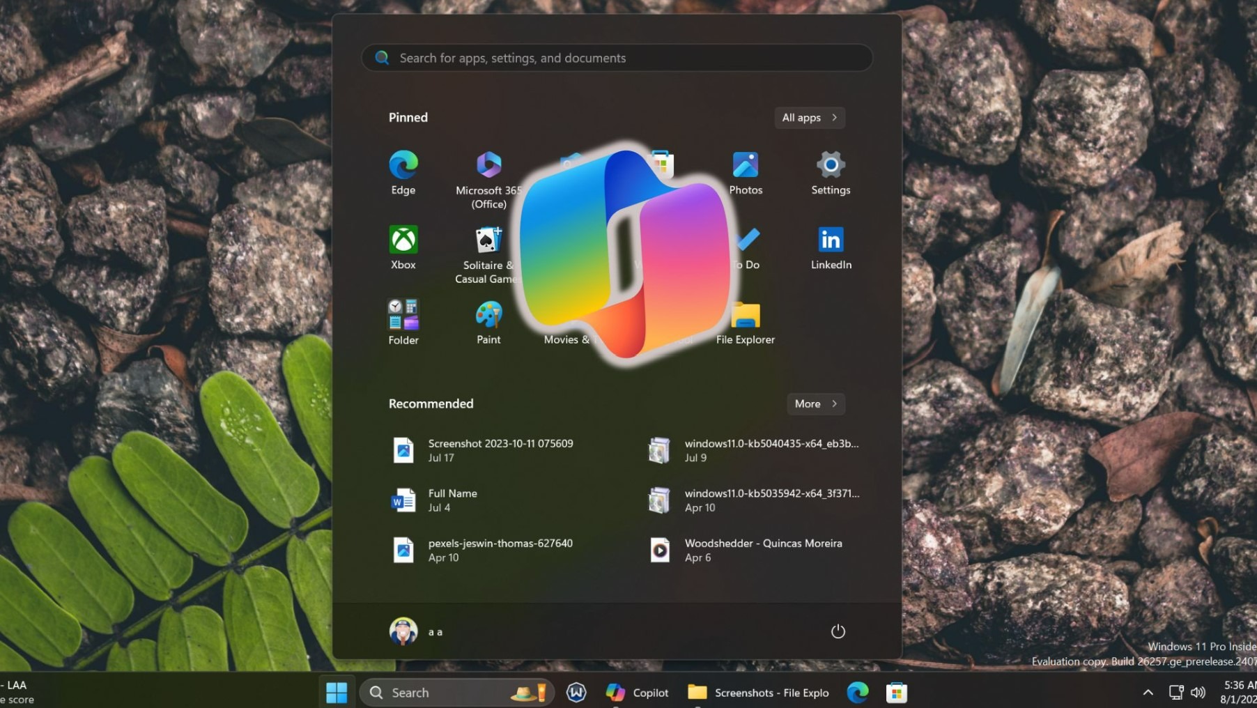 Microsoft đưa Copilot vào Start Menu trên Windows 11: Đổi mới trải nghiệm người dùng 1 Microsoft
