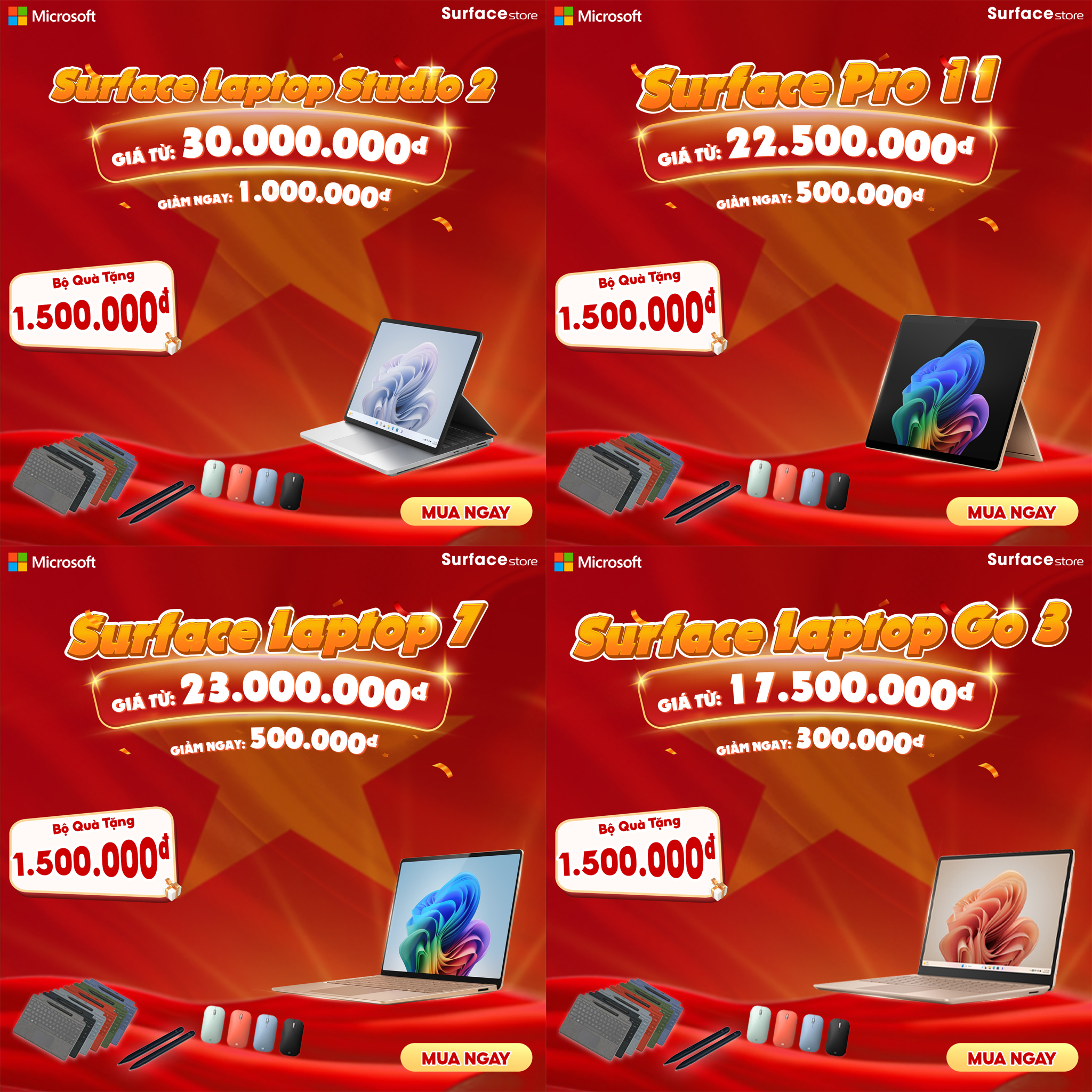 🎉 CHÀO MỪNG ĐẠI LỄ 30/4 - 1/5: ƯU ĐÃI KHỦNG CHỈ CÓ TẠI SURFACE STORE! 🎉 1 Surface