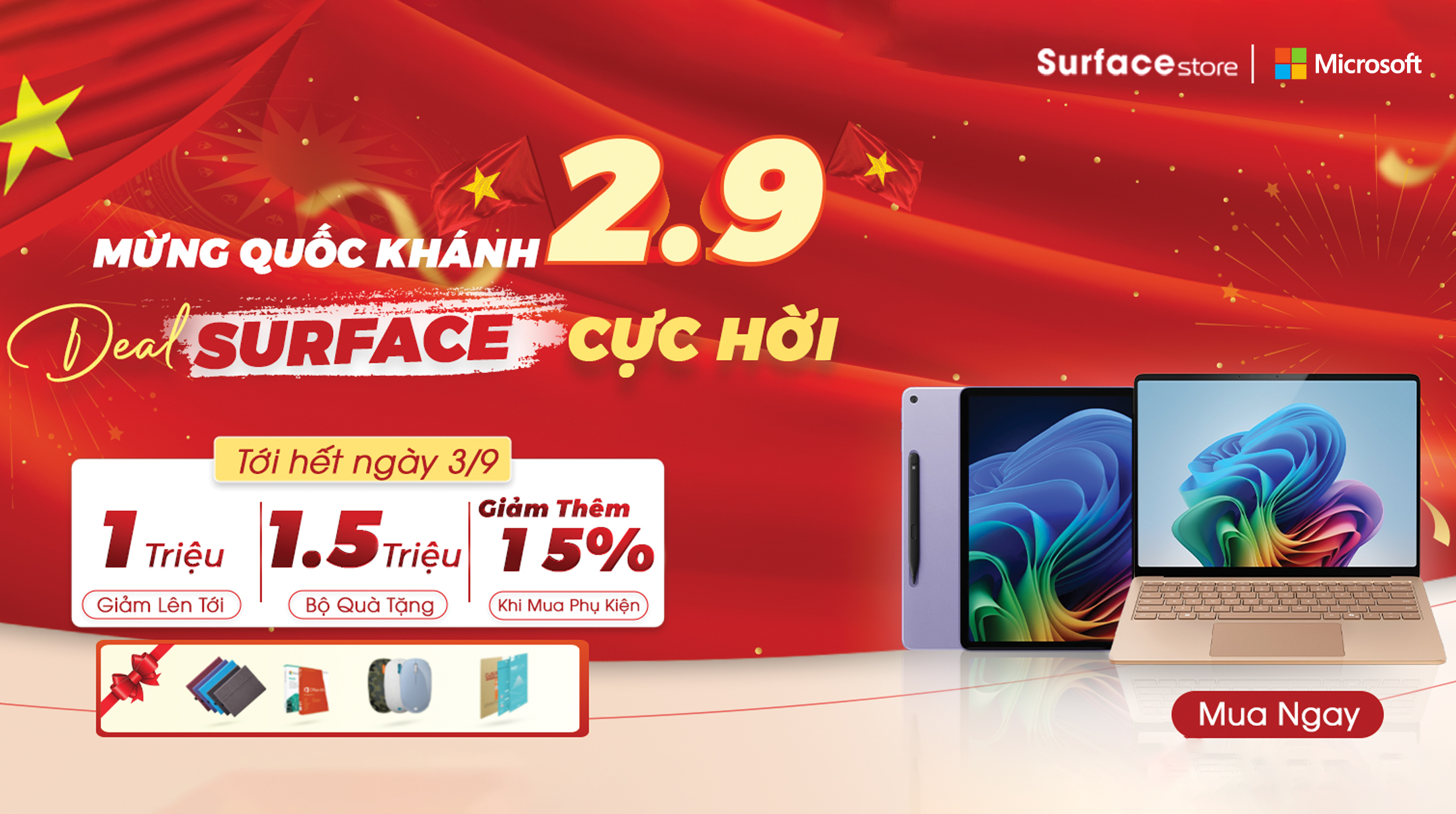 🎆TƯNG BỪNG MỪNG QUỐC KHÁNH 2/9 – DEAL SURFACE KHÔNG THỂ BỎ LỠ 11 Microsoft Surface